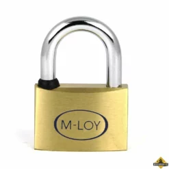 M-LOY Messing Hangslot Gelijksluitend - 40 Mm