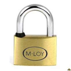 M-LOY Messing Hangslot Verschillend Sluitend - 40 Mm