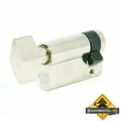 M-LOY Messing Vernikkelde Halve Knopcilinder - 10 - 40 Mm