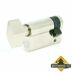 M-LOY Messing Vernikkelde Knopcilinder - 30 - 30 Mm