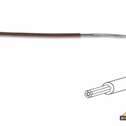 Montagedraad - Diameter: 1.4 Mm - 0.2 Mm2 - Meeraderig - Bruin