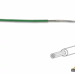 Montagedraad - Diameter: 1.4 Mm - 0.2 Mm2 - Meeraderig - Groen