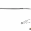 Montagedraad - Diameter: 1.4 Mm - 0.2 Mm2 - Meeraderig - Grijs -hulpmiddel Verkoopwinkel mowgr 9