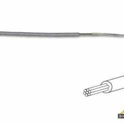 Montagedraad - Diameter: 1.4 Mm - 0.2 Mm2 - Meeraderig - Grijs