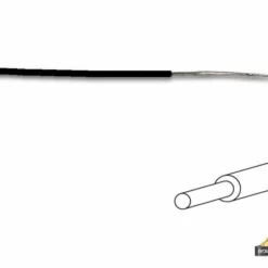Montagedraad - Diameter: 1.4 Mm - 0.2 Mm2 - Volle Kern - Zwart