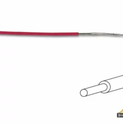 Montagedraad - Diameter: 1.4 Mm - 0.2 Mm2 - Volle Kern - Rood