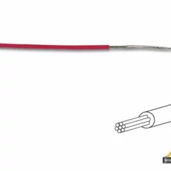 Montagedraad - Diameter: 1.4 Mm - 0.2 Mm2 - Meeraderig - Rood