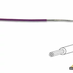 Montagedraad - Diameter: 1.4 Mm - 0.2 Mm2 - Meeraderig - Violet