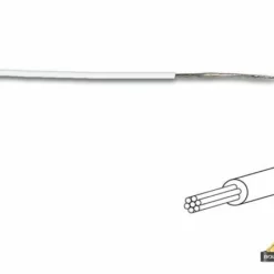 Montagedraad - Diameter: 1.4 Mm - 0.2 Mm2 - Meeraderig - Wit