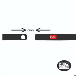 Super Prof Multi Click Wand/vloerschraper Met Houten Steel - 0,7 Mm -hulpmiddel Verkoopwinkel multi click schuurspons op steel 2 3