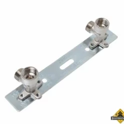 Muurplaat Kraan Multi-Fit Dubbele 90 Graden Messing 1/2 Inch