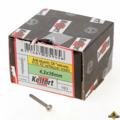 Ééntoer Anti-inbraak Schroeven 4,2x38mm RVS | 100 Stuks