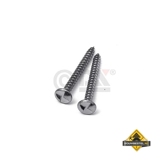 Ééntoer Anti-inbraak Schroeven 5x50mm RVS | 100 Stuks 4 Ééntoer Anti-inbraak Schroeven 5x50mm RVS | 100 Stuks - Afbeelding 2