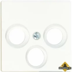 Opus 55 Afdekplaat Voor Antennedoos, 3-gaten TV/RF/SAT | Antraciet