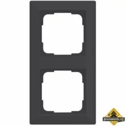 Opus 55 Inform Afdekraam Tweevoudig Antraciet - Zijdeglans