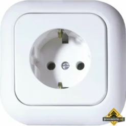 Opus 1 Geaarde Contactdoos Compleet Opus Basic Alpinewit