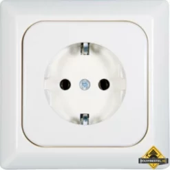 Opus 1 Geaarde Contactdoos Compleet Opus Kanto Helder Wit