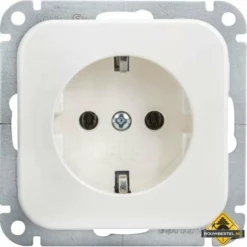 Opus 1 Geaarde Contactdoos Met Steekklemmen Helder Wit