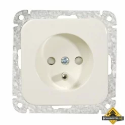 Opus 1 Geaarde Contactdozen Internationaal Helder Wit