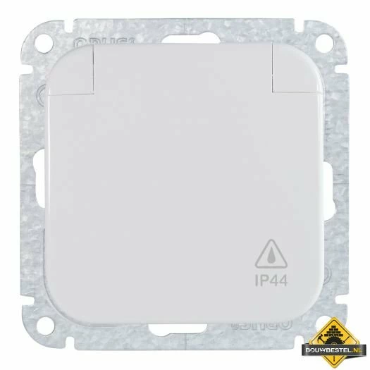 Opus 1 IP44 Geaarde Contactdoos Met Verend Klapdeksel Helder Wit 3 Opus 1 IP44 Geaarde Contactdoos Met Verend Klapdeksel Helder Wit