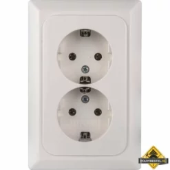 Opus 1 Quick Contactdoos Kanto 2-voudige Contactdoos Passend In 1 Inbouwdoos Helder Wit