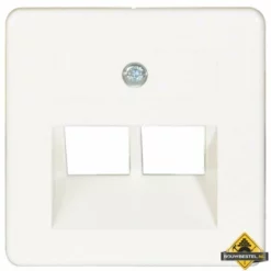 Opus 55 Afdekking Voor ISDN/DATA Aansluitdoos 2-voudig Polarwit