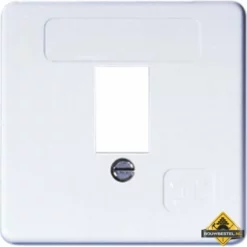 Opus 55 Afdekking Voor TAE Aansluitdoos 1-voudig | Polarwit