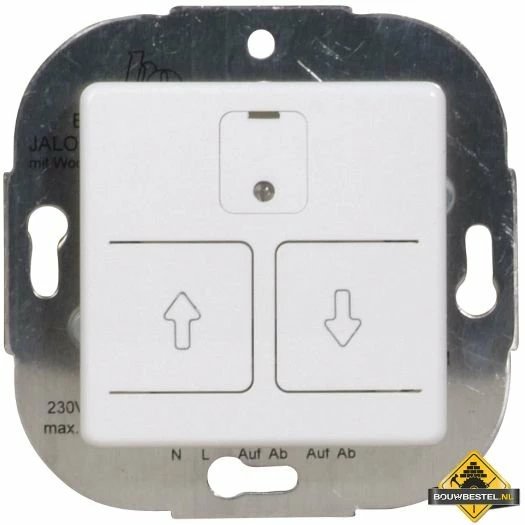 Opus 55 Elektronische Rolluik Schakelaar Met 24 H-automaat Alu - Zilver - Zijdeglans