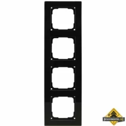 Opus 55 Fusion Glas Afdekraam 4-voudig Zwart