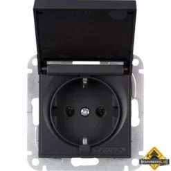 Opus 55 Geaarde Contactdoos Met Verend Klapdeksel Antraciet - Zijdeglans -hulpmiddel Verkoopwinkel opus 55 geaarde contactdoos met verend klapdeksel antraciet zijdeglans