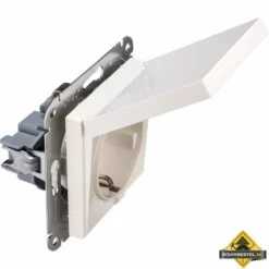 Opus 55 Geaarde Contactdoos Met Verend Klapdeksel Polarwit -hulpmiddel Verkoopwinkel opus 55 geaarde contactdoos met verend klapdeksel polarwit 3