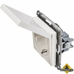 Opus 55 Geaarde Contactdoos Met Verend Klapdeksel Polarwit -hulpmiddel Verkoopwinkel opus 55 geaarde contactdoos met verend klapdeksel polarwit 5