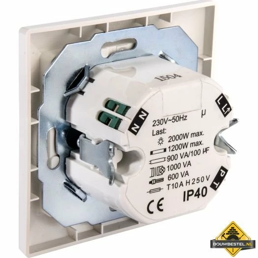 Opus 55 Inbouwbewegingsmelder Inform Compleet 3-draadstechniek Polarwit 7 Opus 55 Inbouwbewegingsmelder Inform Compleet 3-draadstechniek Polarwit - Afbeelding 5