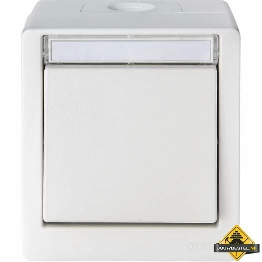 Opus Resist (puls)schakelaar 3-voudig Universele Schakelaar Uit/wissel/puls Helder Wit - Afbeelding 3