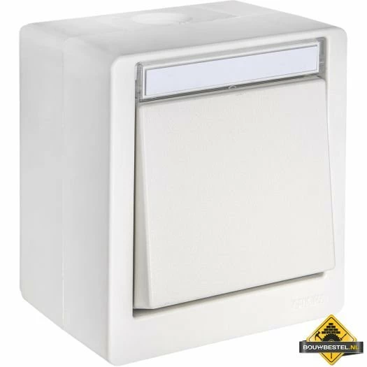 Opus Resist (puls)schakelaar 3-voudig Universele Schakelaar Uit/wissel/puls Helder Wit