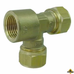 Riko P-737 Messing Knel Teestuk 22x22x1/2"binnen