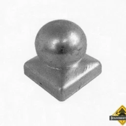 Paalornament Bol Thermisch Verzinkt 70x70mm