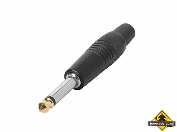 Mannelijk 6.35 Mm Jack - Mono - Zwart 3 Mannelijk 6.35 Mm Jack - Mono - Zwart