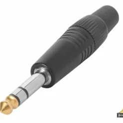 Mannelijk 6.35 Mm Jack - Stereo - Zwart