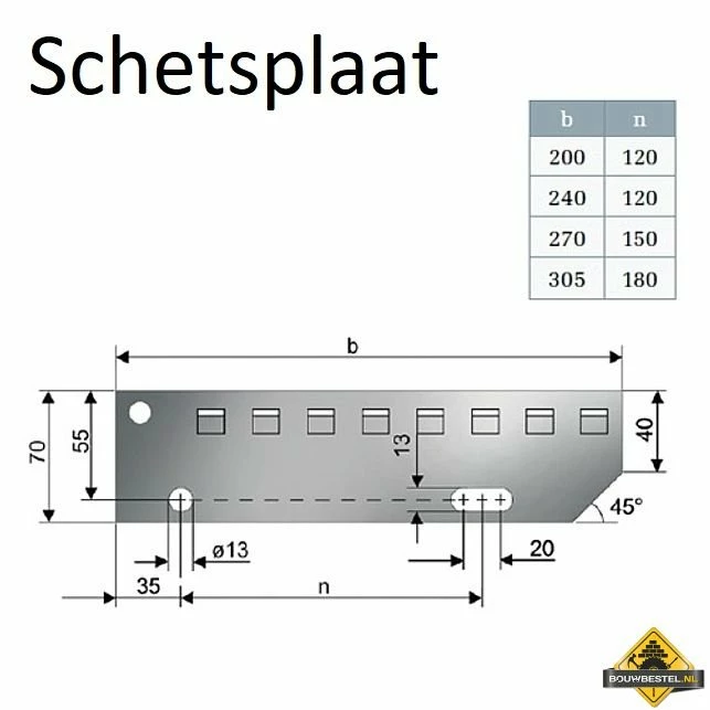 Perfotreden Met Afwateringsgaten 800x200x50mm (thermisch Verzinkt) 6 Perfotreden Met Afwateringsgaten 800x200x50mm (thermisch Verzinkt) - Afbeelding 4