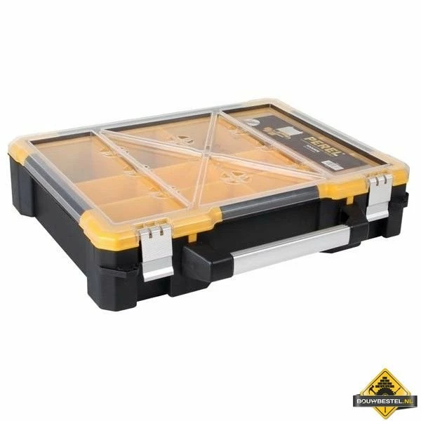 Plastic Opbergkoffer Met Verwijderbare Bakjes - 19" 3 Plastic Opbergkoffer Met Verwijderbare Bakjes - 19"