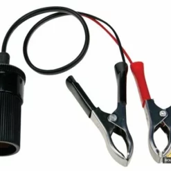 12V Adapter Voor Sigarettenplug Met Batterijklemmen