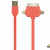 3-In-1 Usb 2.0-Laad-/Synchronisatiekabel - Mannelijk/Mannelijk - Fluorescerend Oranje - 1 M -hulpmiddel Verkoopwinkel plugspset13o 27