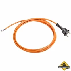 PUR Aansluitsnoer H05BQ-F Oranje 2 X 1.0 Mm2 Met Contourstekker 3 Meter