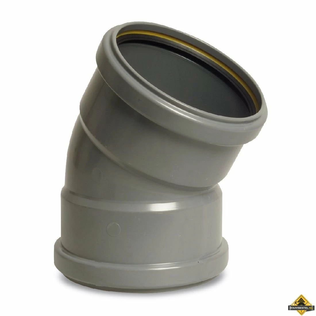 Bocht 30 Graden PVC-U 125 Mm SN4 Manchet DN125 Grijs KOMO/BENOR 3 Bocht 30 Graden PVC-U 125 Mm SN4 Manchet DN125 Grijs KOMO/BENOR