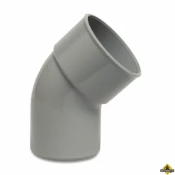 Bocht 45 Graden PVC-U 100 Mm Lijmmof X Spie Grijs KOMO