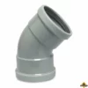 Bocht 45 Graden PVC-U 160 Mm SN8 Manchet DN150 Grijs KOMO/BENOR Kort