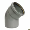 Bocht 45 Graden PVC-U 400 Mm SN4 Manchet X Spie DN400 Grijs KOMO/BENOR Kort