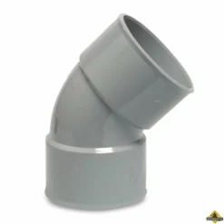 Bocht 45 Graden PVC-U 50 Mm Lijmmof Grijs KOMO