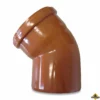 Bocht 45 Graden PVC-U 160 Mm SN4 Manchet X Spie Roodbruin -hulpmiddel Verkoopwinkel pvc u bocht 45 graden roodbruin 160mm